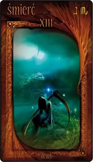 Death card from the Maroon Tarot deck