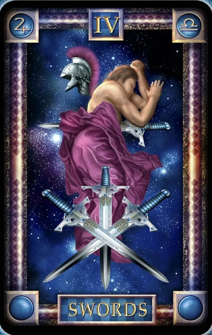 4 of Swords - Tarot Of Dreams - Tarot Deck by Ciro Marchetti