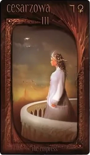 The Empress card from the Maroon Tarot deck