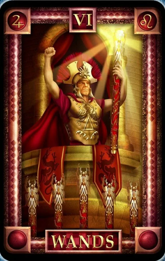 6 of Wands - Tarot Of Dreams - Tarot Deck by Ciro Marchetti