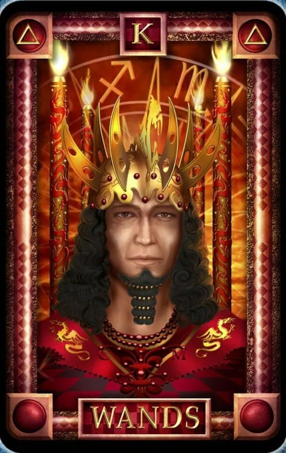 King of Wands - Tarot Of Dreams - Tarot Deck by Ciro Marchetti
