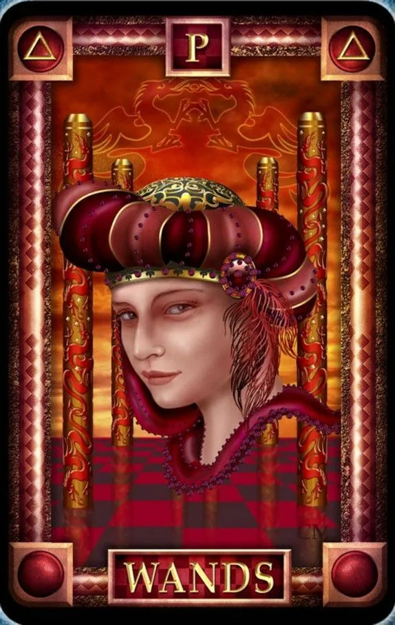 Page of Wands - Tarot Of Dreams - Tarot Deck by Ciro Marchetti