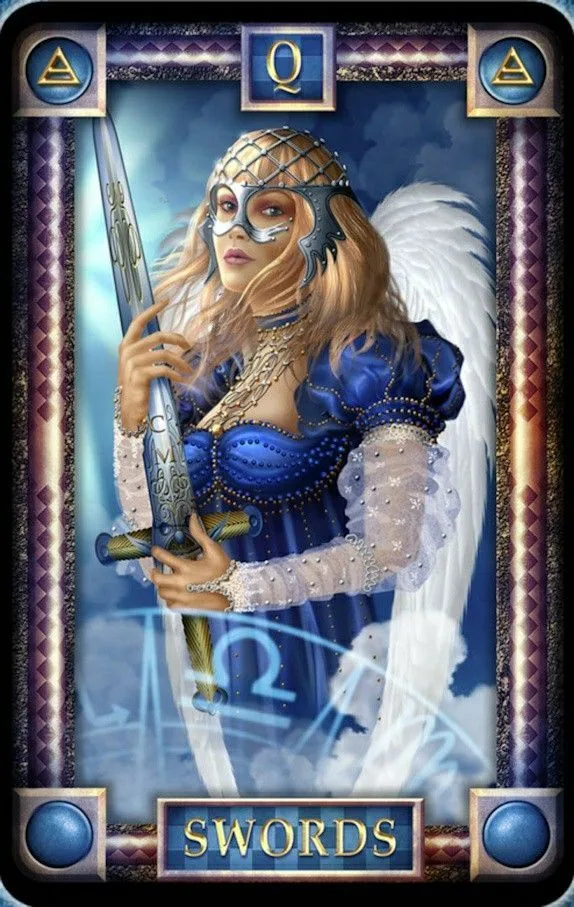Queen of Swords - Tarot Of Dreams - Tarot Deck by Ciro Marchetti