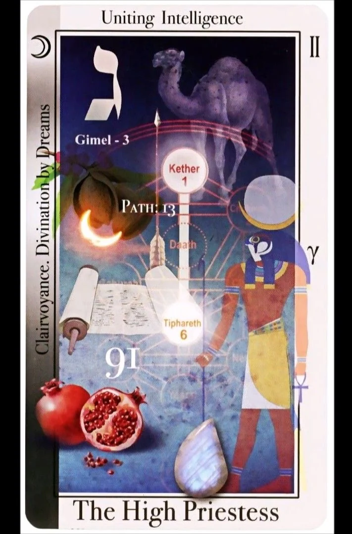 The High Priestess card from the Tarot of Magical Correspondences deck