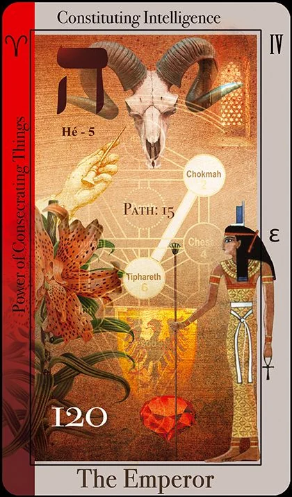 The Emperor card from the Tarot of Magical Correspondence deck