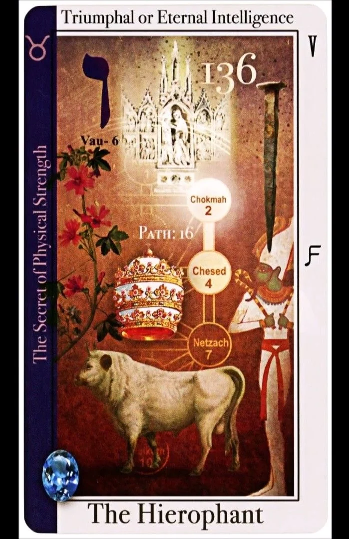 The Hierophant card from the Tarot of Magical Correspondences deck