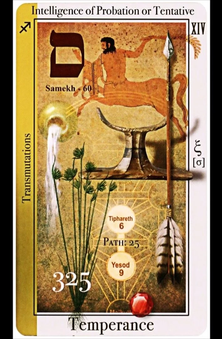 Temperance card from the Tarot of Magical Correspondences deck