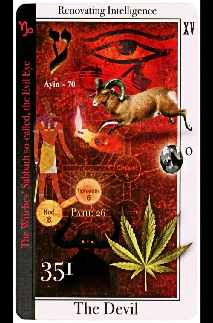 The Devil card from the Tarot of Magical Correspondences deck