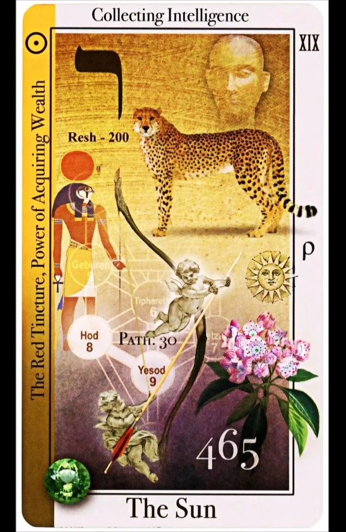The Sun card from the Tarot of Magical Correspondences deck