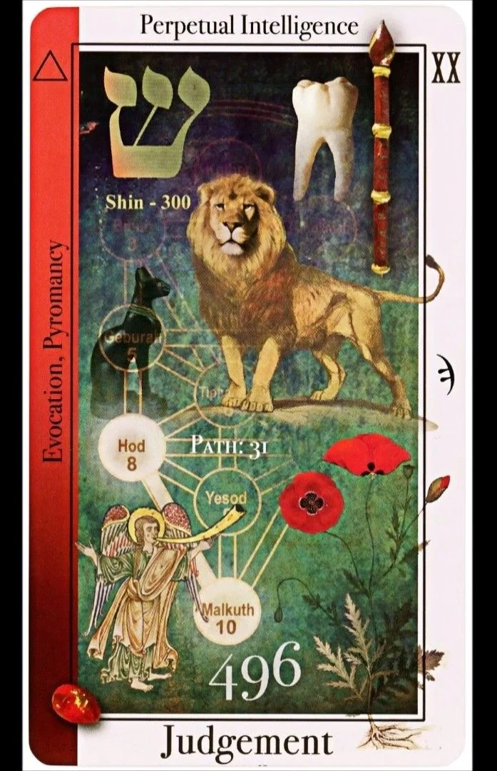Judgement card from the Tarot of Magical Correspondences deck