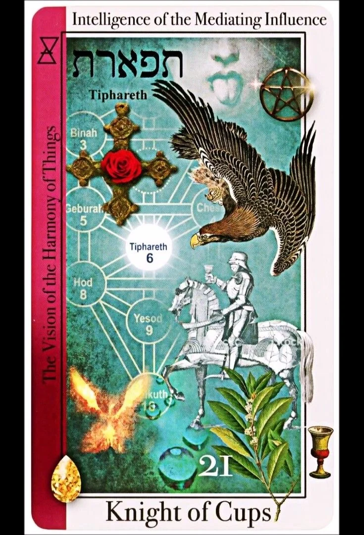 Knight of Cups card from the Tarot of Magical Correspondences deck
