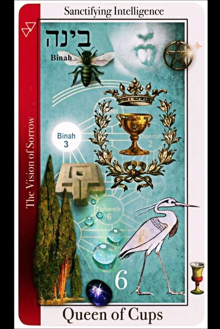 Queen of Cups card from the Tarot of Magical Correspondences deck