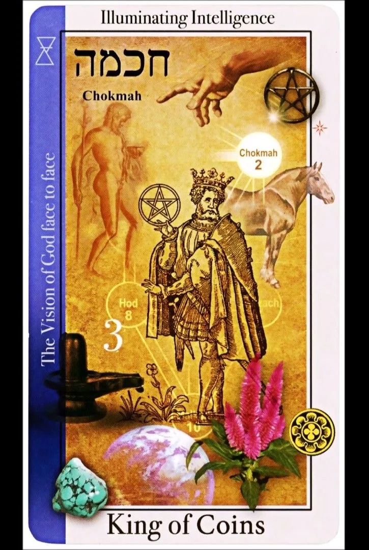 King of Coins card from the Tarot of Magical Correspondences deck