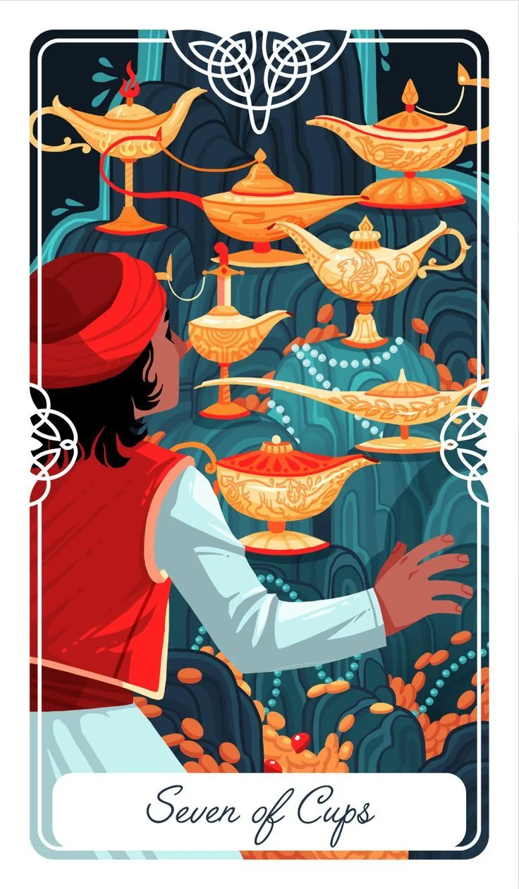 7 of Cups - Tarot of the Divine - Tarot Deck by Yoshi Yoshitani