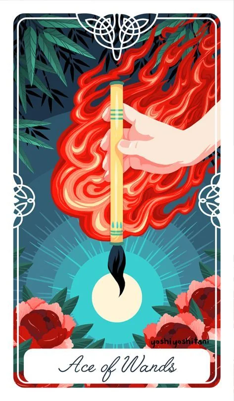 Ace of Wands - Tarot of the Divine - Tarot Deck by Yoshi Yoshitani