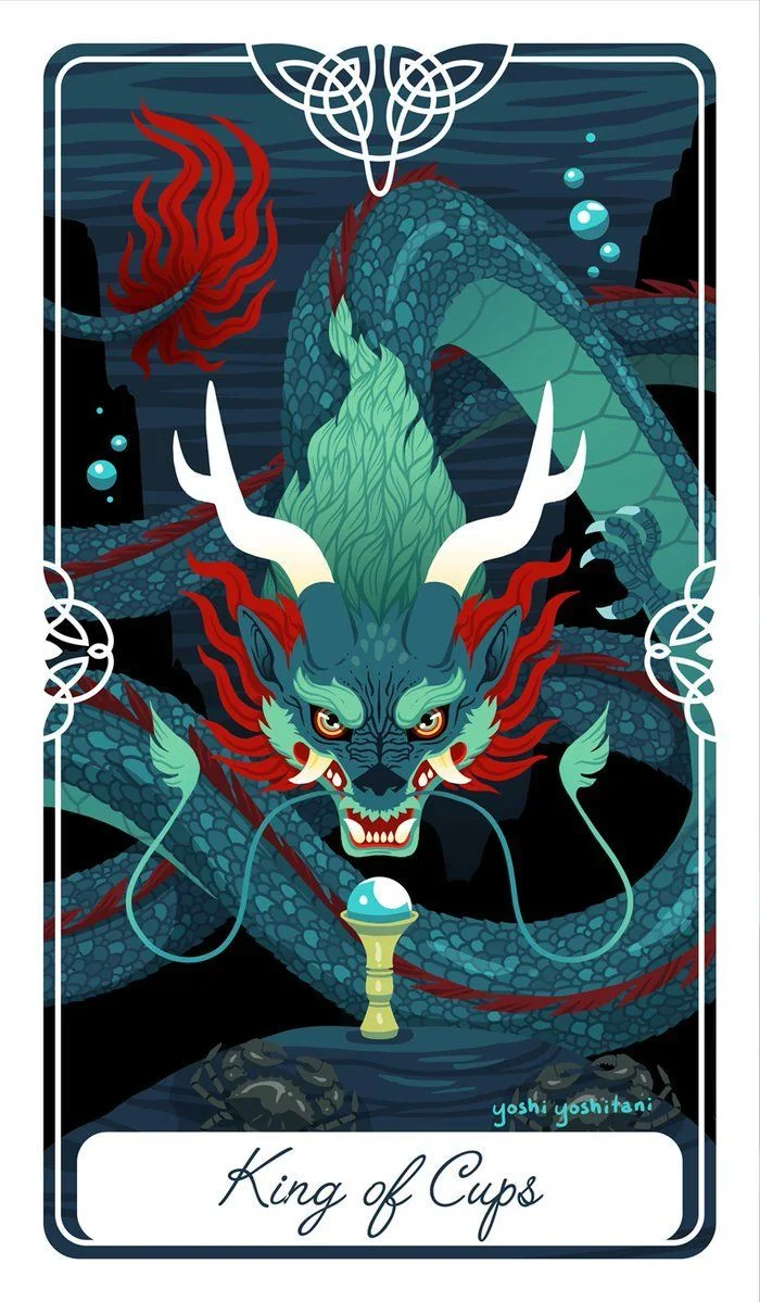 King of Cups - Tarot of the Divine - Tarot Deck by Yoshi Yoshitani