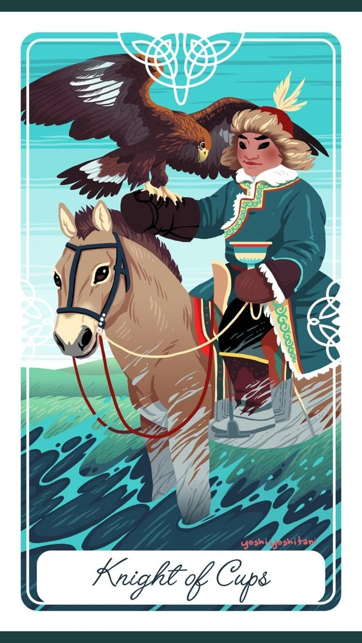 Knight of Cups - Tarot of the Divine - Tarot Deck by Yoshi Yoshitani