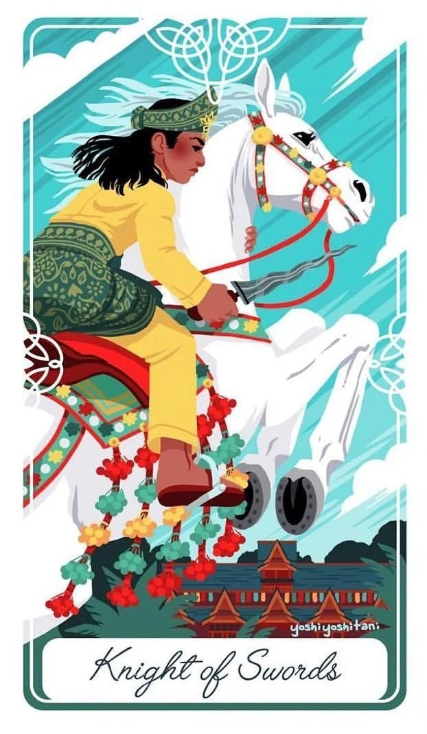 Knight of Swords - Tarot of the Divine - Tarot Deck by Yoshi Yoshitani