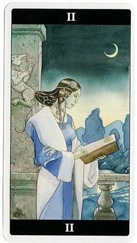 Tarot of the Dream Enchantress Review 3 The High Priestess card from the Tarot of the Dream Enchantress deck