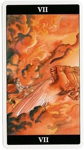 Tarot of the Dream Enchantress Review 7 The Chariot card from the Tarot of the Dream Enchantress deck