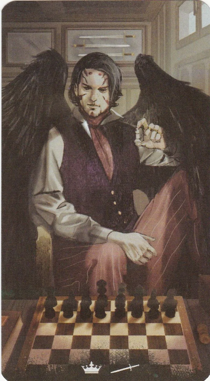 King of Swords card from the Tarot of the Haunted House deck