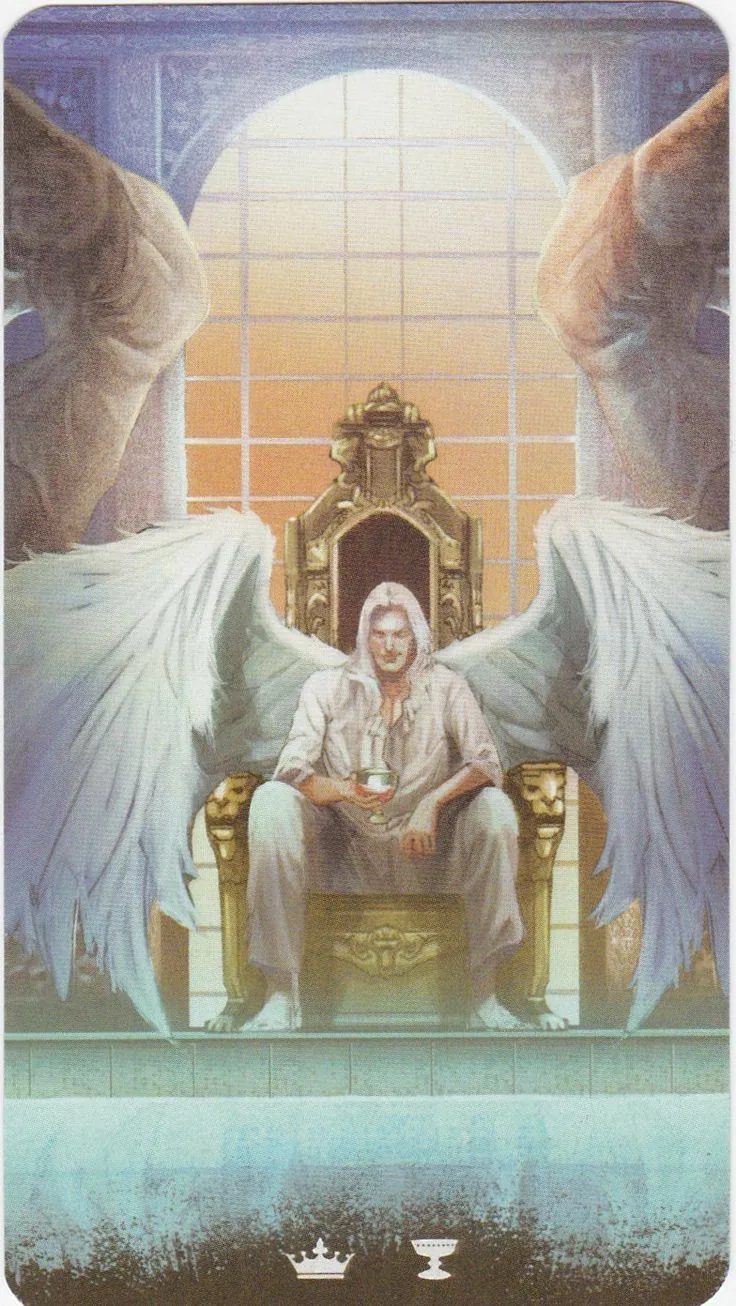King of Cups card from the Tarot of the Haunted House deck