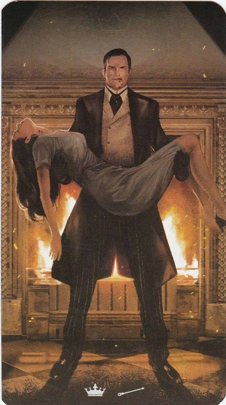 King of Wands card from the Tarot of the Haunted House deck