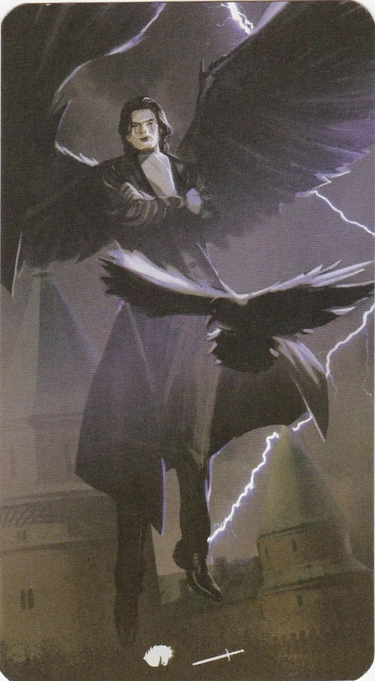 Page of Wands card from the Tarot of the Haunted House deck