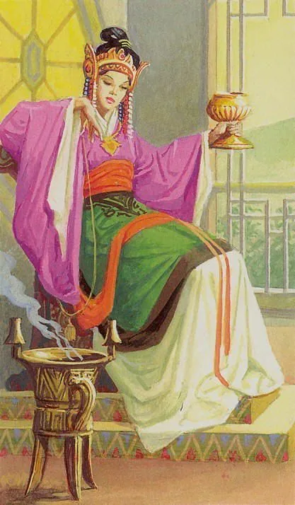 Source card 37 card from the Tarot of the Journey To the Orient deck