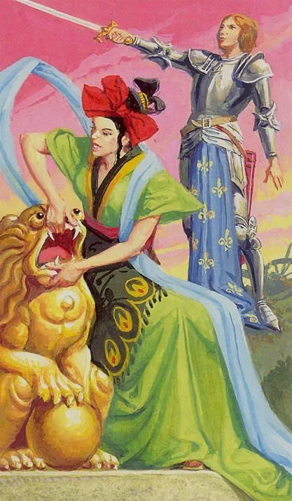 Source card 42 card from the Tarot of the Journey To the Orient deck