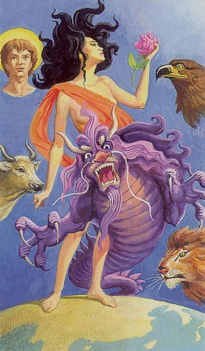 Source card 45 card from the Tarot of the Journey To the Orient deck