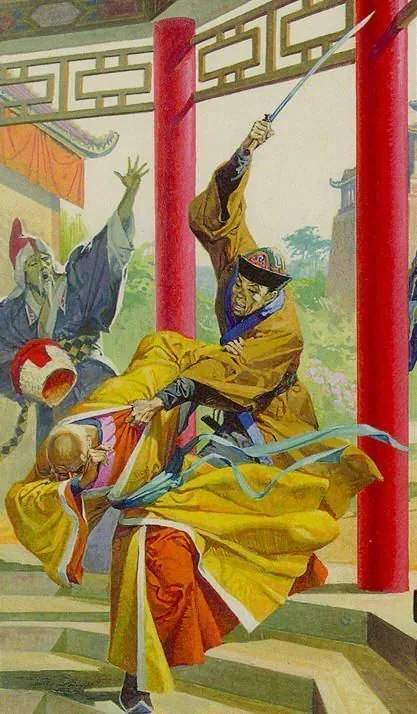 Five of Swords card from the Tarot of the Journey To the Orient deck