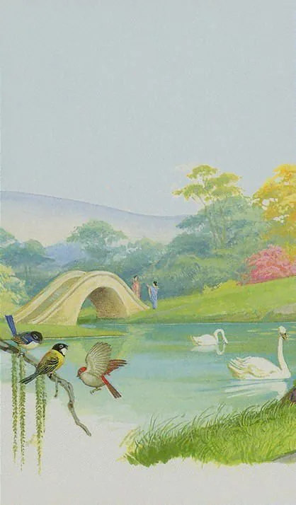 Ten of Cups card from the Tarot of the Journey To the Orient deck