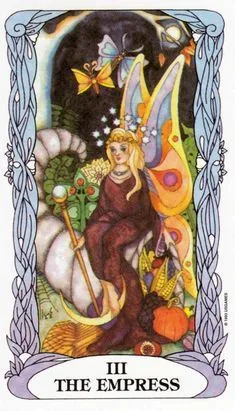 The Empress card from Tarot of the Moon Garden deck