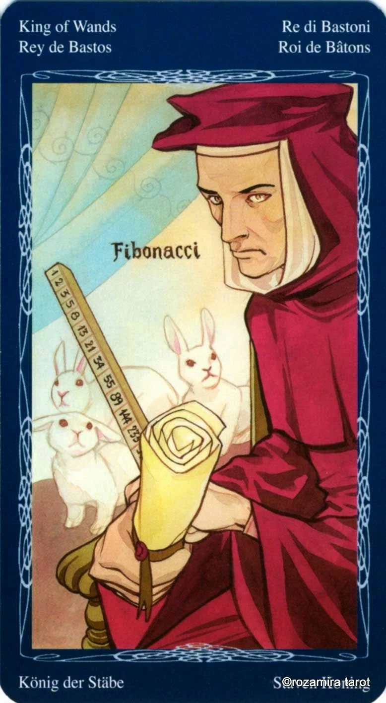 King of Wands card from the Tarot of the Mystic Spiral deck