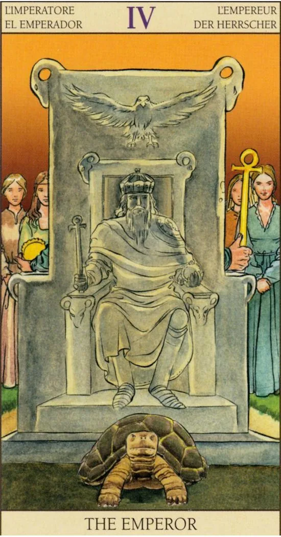 The Emperor card from the Tarot of the New Vision deck