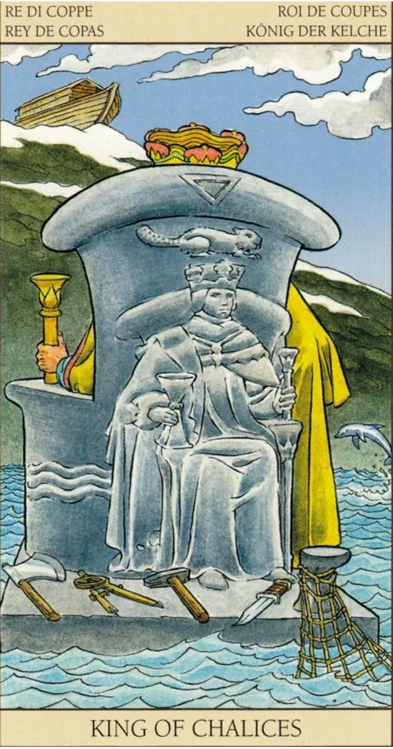 King of Cups card from the Tarot of the New Vision deck
