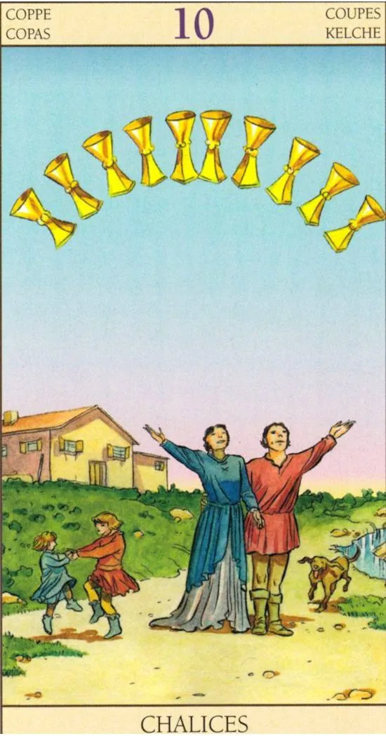 10 of Cups - Tarot of the New Vision - Tarot Deck by Pietro Alligo
