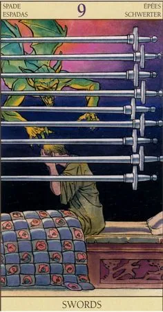9 of Swords - Tarot of the New Vision - Tarot Deck by Pietro Alligo