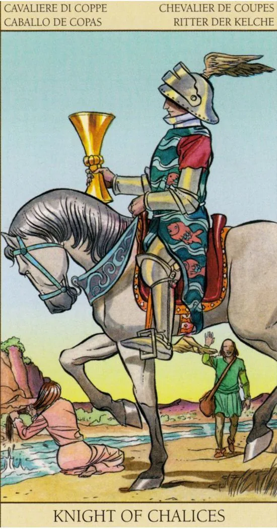 Knight of Cups - Tarot of the New Vision - Tarot Deck by Pietro Alligo