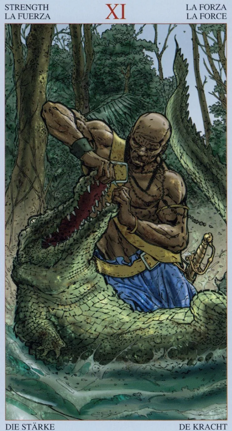 Strength card from the Tarot Of The Pirates deck