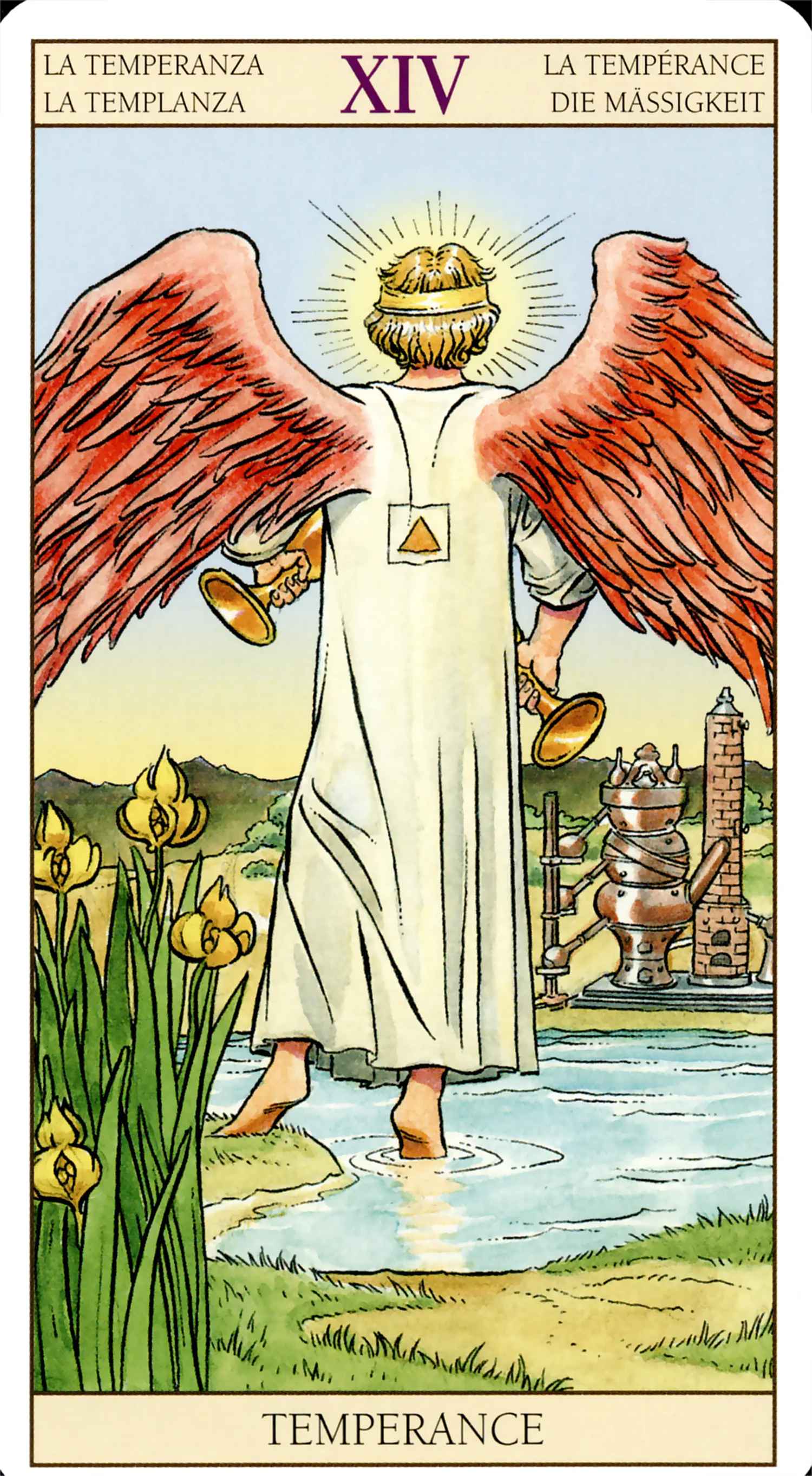Temperance card from the Tarot of the New Vision deck by Lo Scarabeo