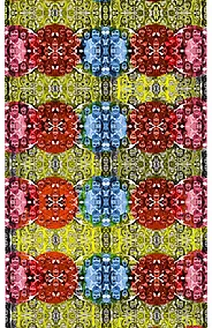 Verified multicolour symmetrical card back from The Beatles Tarot