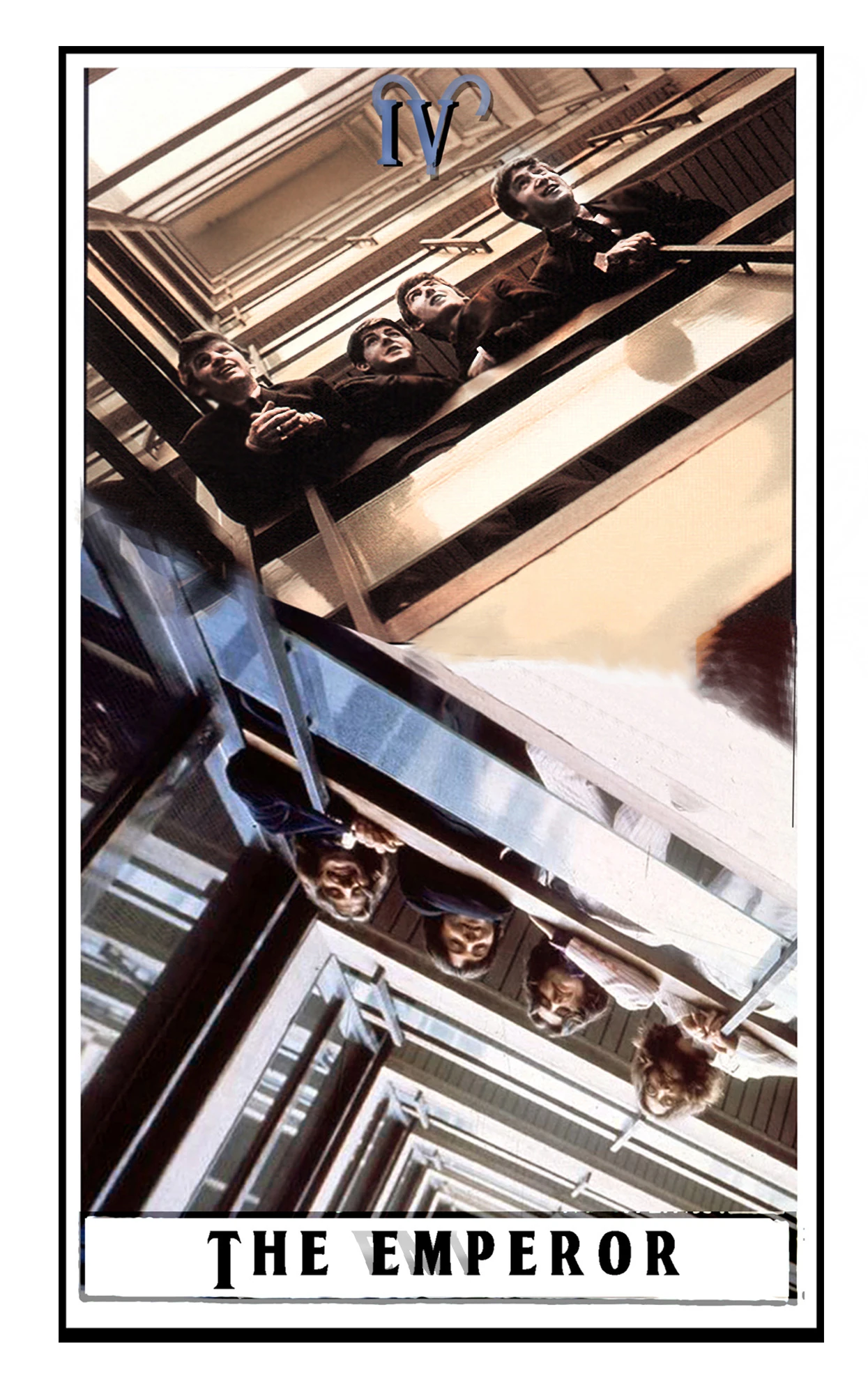 The Emperor card from The Beatles Tarot deck
