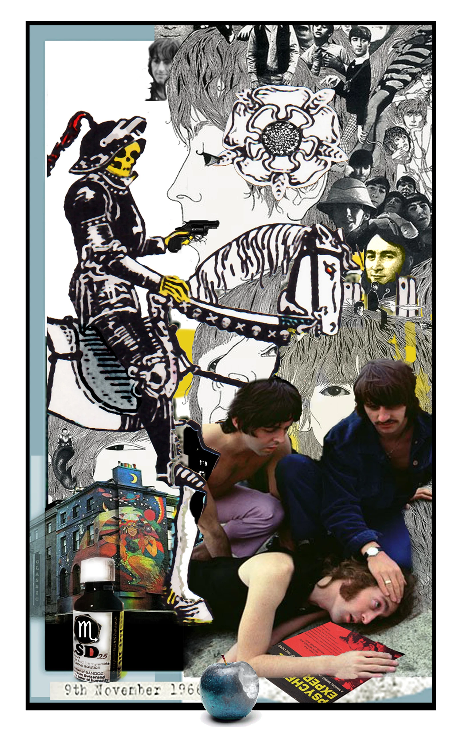 Death card from The Beatles Tarot deck