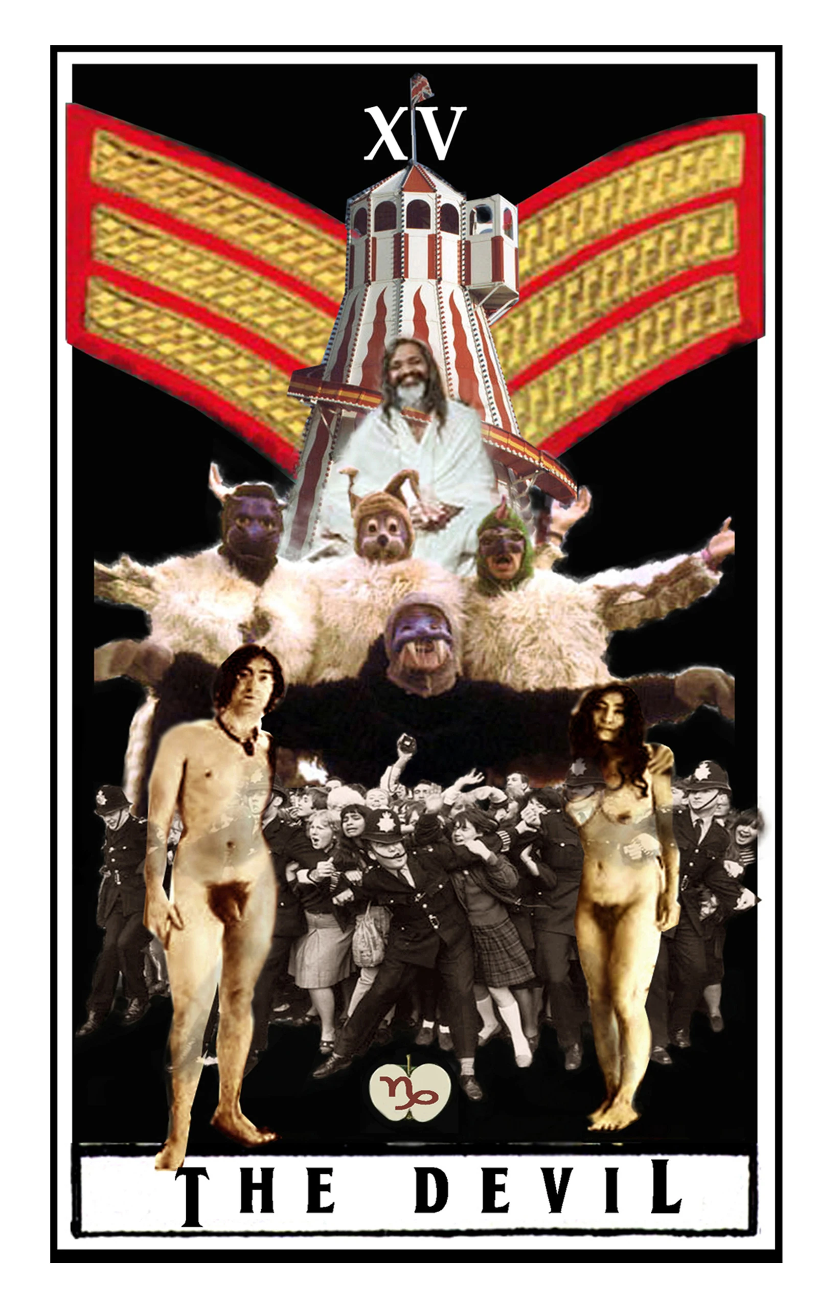 The Devil card from The Beatles Tarot deck