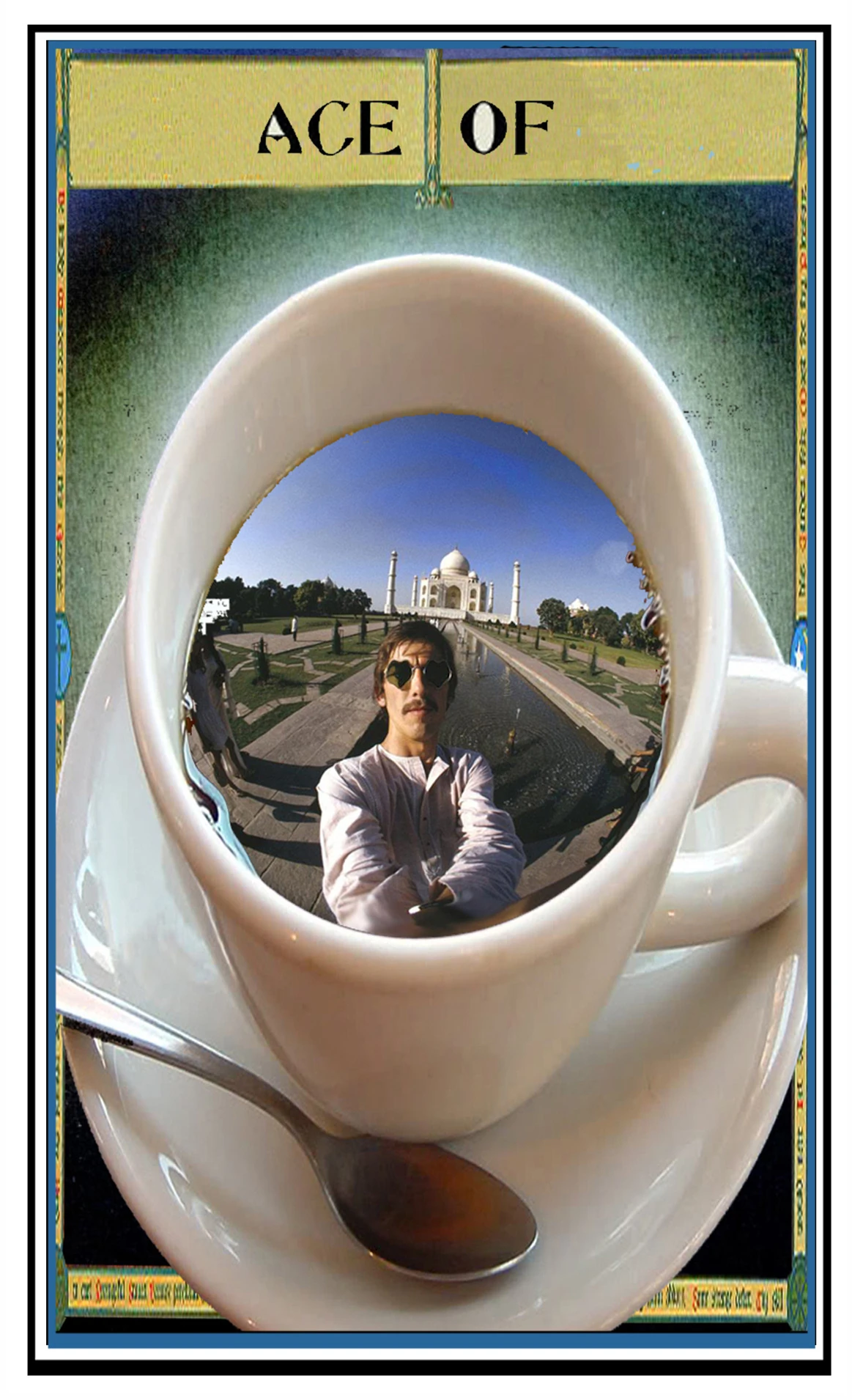 Ace of Cups card from The Beatles Tarot deck