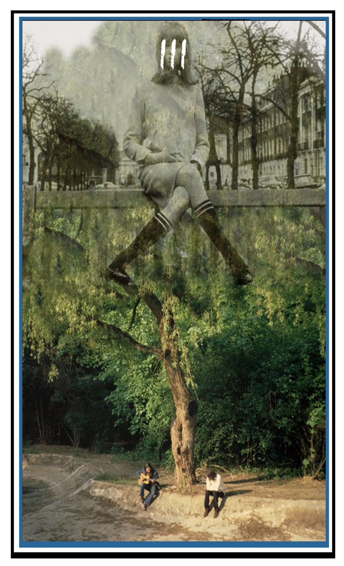 Three of Cups card from The Beatles Tarot deck