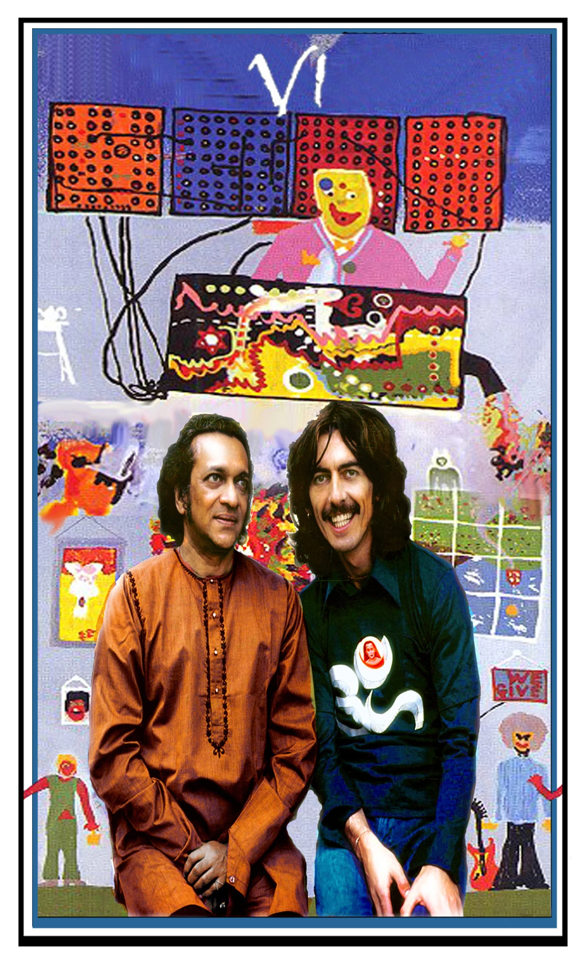 Six of Cups card from The Beatles Tarot deck