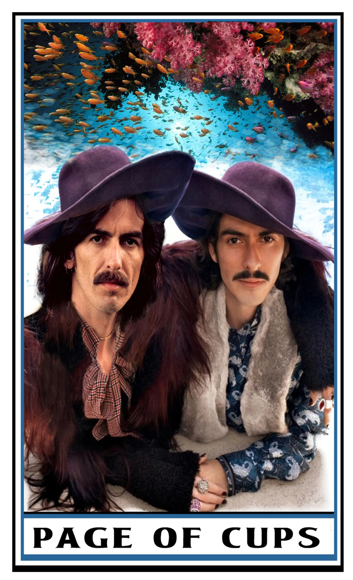 Page of Cups card from The Beatles Tarot deck